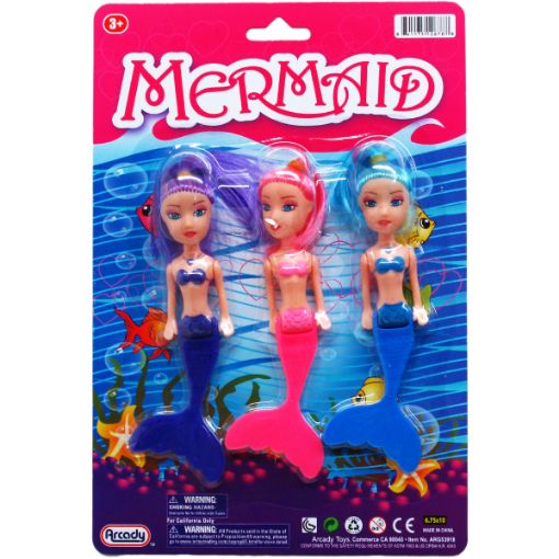 Picture of Mermaid Dolls 5.5in 3Pc - SKU: ARG53918