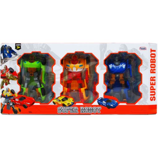 Picture of Transforming Robot 5.5in 3Pcs - SKU: ARG5708