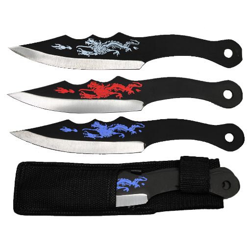 Picture of Throwing Knife Set 3Pcs 8In - SKU: TK088-38RBW