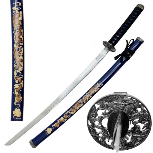 Picture of Sword 3Pcs Katana Disp - SKU: SWSA124-BL