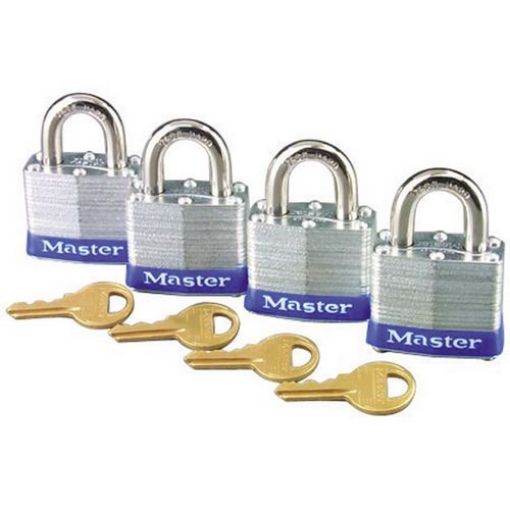 Picture of Padlock, Lam. Steel 1 9-16in 4Pk - SKU: ML-3008D