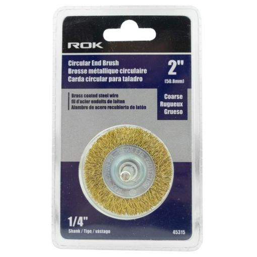Picture of Brush Brass End Circular 2in- Coarse - SKU: 45315
