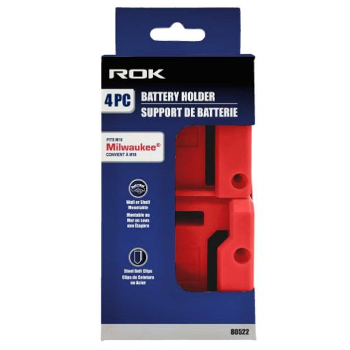 Picture of 4 Pc Battery Holder For Milwaukee M18 - SKU: 80522