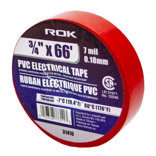 Picture of Electrical Tape 3-4inX66ft Red - SKU: 31410