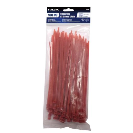 Picture of Cable Ties 100Pc 8in Red - SKU: 31510
