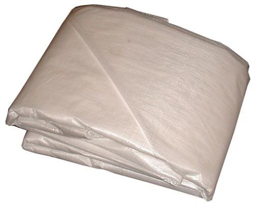 Picture of Tarp Poly Constr. 8ftX10ft, White - SKU: T004104