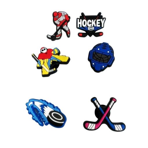 Picture of Charms For Sandals Hockey 6Pk - SKU: 59057