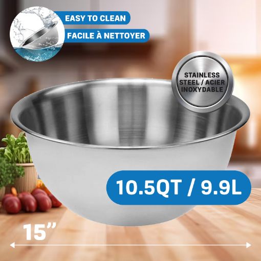 Picture of Deep Mixing Bowl 10.5Qt Ss - SKU: ERA9338