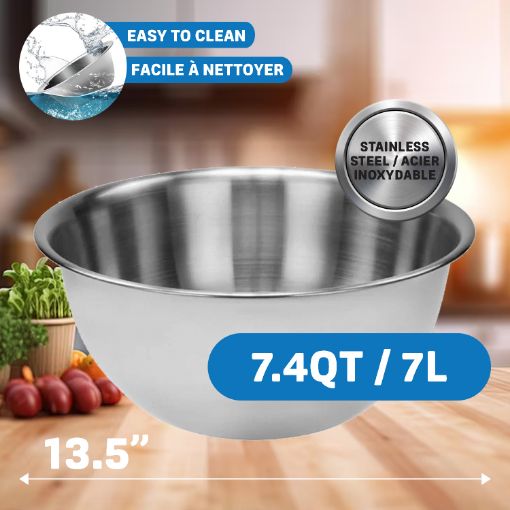 Picture of Deep Mixing Bowl 7.4Qt Ss - SKU: ERA9321