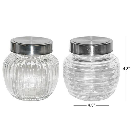 Picture of Jar 550Ml W-Metal Lid - SKU: 076189