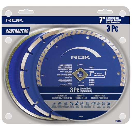 Picture of 3Pc 7in Diamond blade Set - SKU: 26445