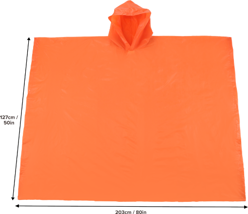 Picture of Rain Poncho Orange - SKU: 2431