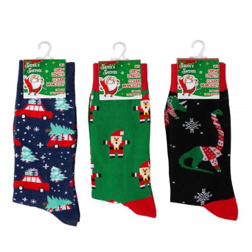 Picture of Men Xmas Socks, Crew Length - SKU: 33115