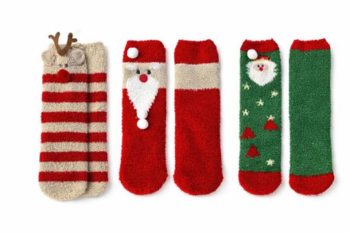Picture of Xmas Microfiber Socks, Low Cut - SKU: 33121