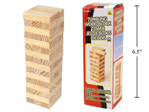 Picture of 48-Pc Tumbling  Wooden Tower - SKU: 09143