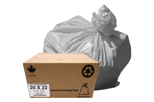 Picture of Biodegradable Bags 20X22in 500Pc Blue - SKU: ENVGBW2022