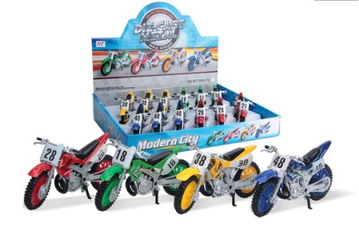Picture of Diecast Free Wheel Dirt Bike - SKU: 01758